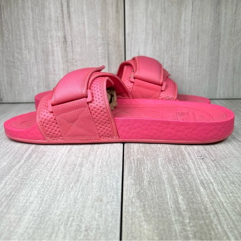 Adidas Pharrell Williams Chancletas HU Pink Sandals Shoe FV7289 Men’s Size 12